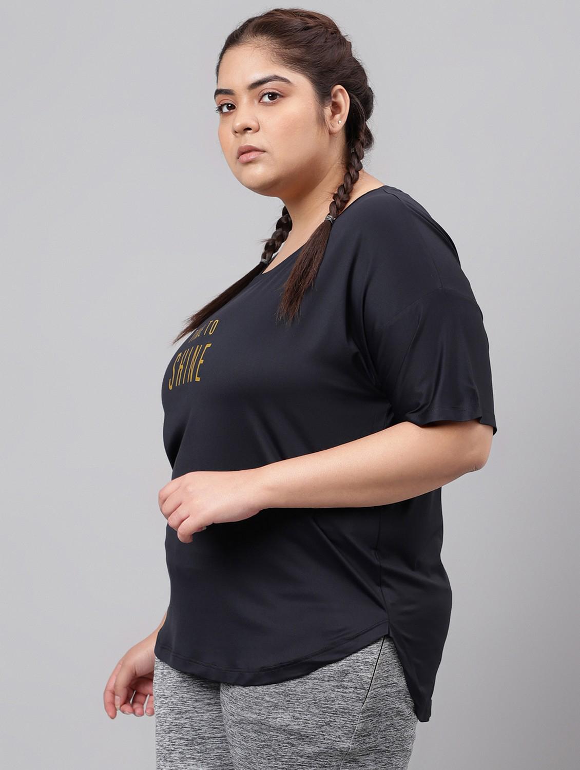 women plus size printed dri-fit sports t-shirt - 21762477 -  Standard Image - 1