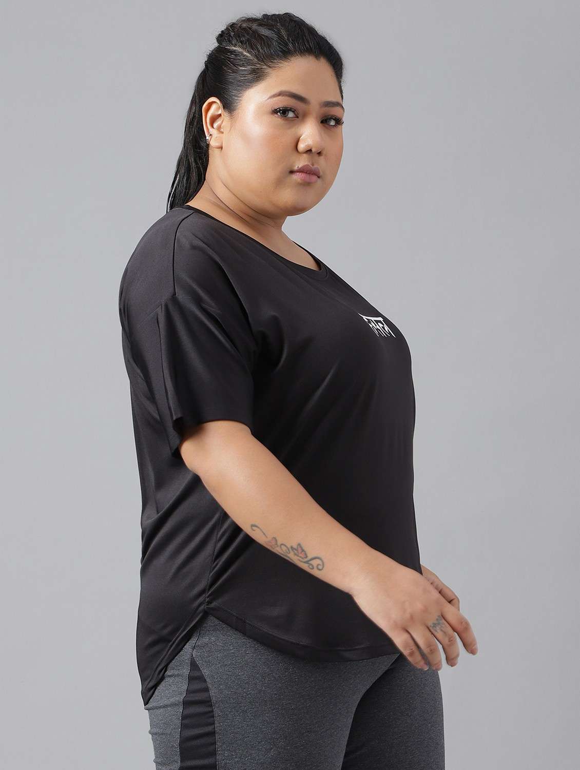 women plus size printed dri-fit sports t-shirt - 21762478 -  Standard Image - 1
