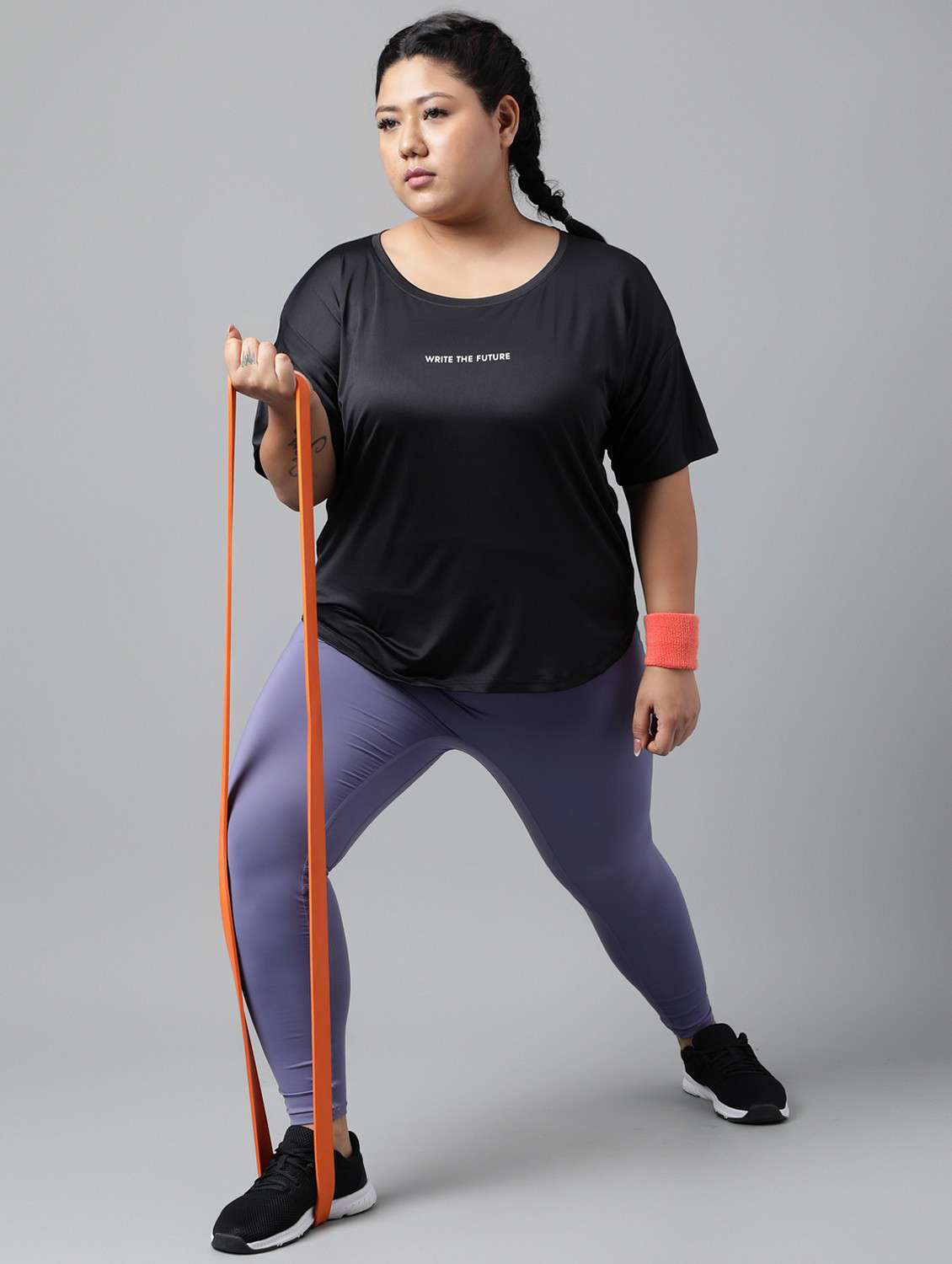 women plus size printed dri-fit sports t-shirt - 21762480 -  Standard Image - 4