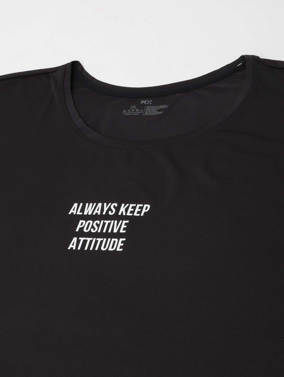 women black typographic round neck t-shirt - 21762481 -  Standard Image - 6