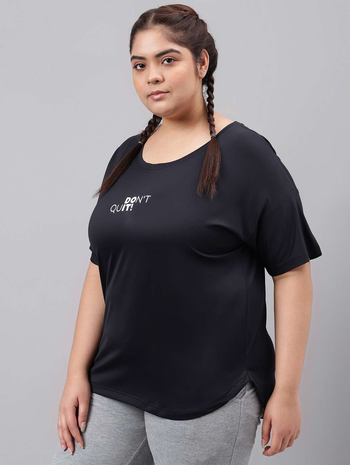 women plus size printed dri-fit sports t-shirt - 21762486 -  Standard Image - 1