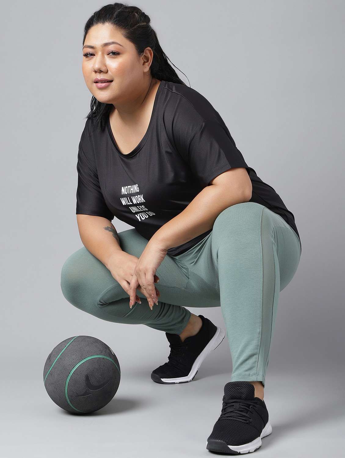 women plus size printed dri-fit sports t-shirt - 21762487 -  Standard Image - 4