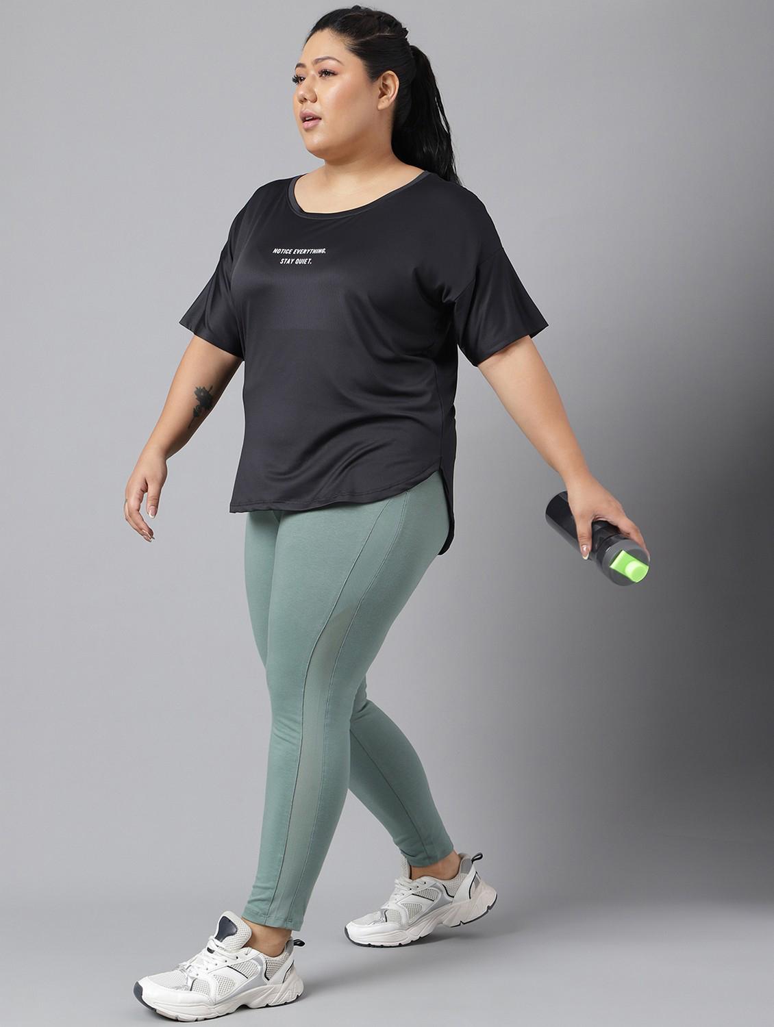 women black typographic round neck t-shirt - 21762497 - Standard Image - 4