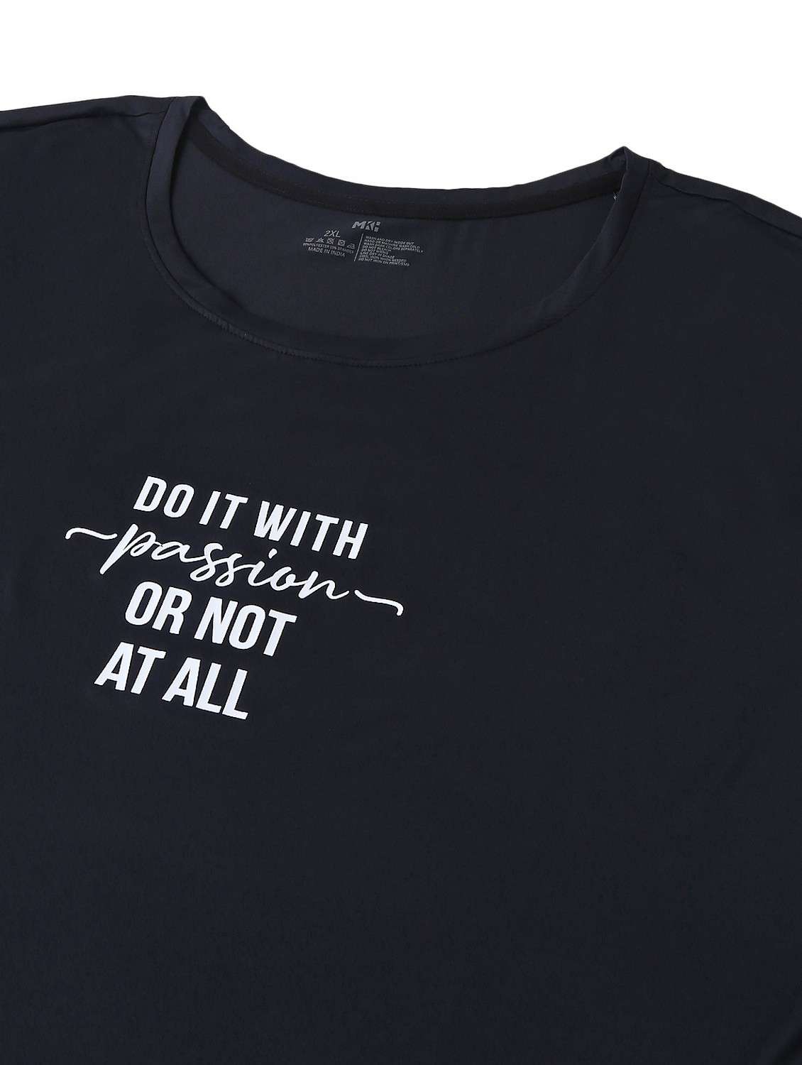 women black typographic round neck t-shirt - 21762498 -  Standard Image - 6