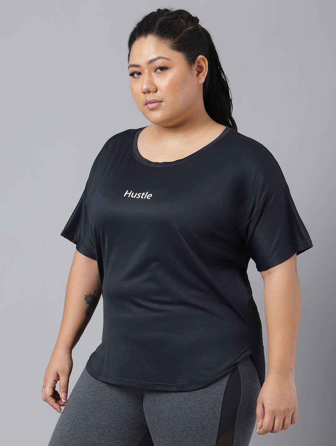 women plus size printed dri-fit sports t-shirt - 21762499 -  Standard Image - 1
