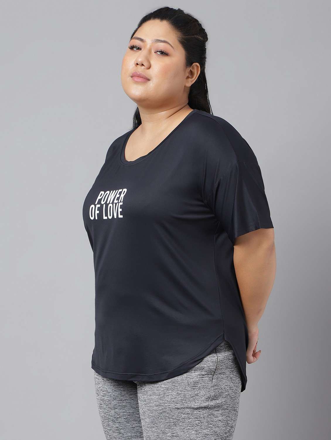 women plus size printed dri-fit sports t-shirt - 21762505 -  Standard Image - 1
