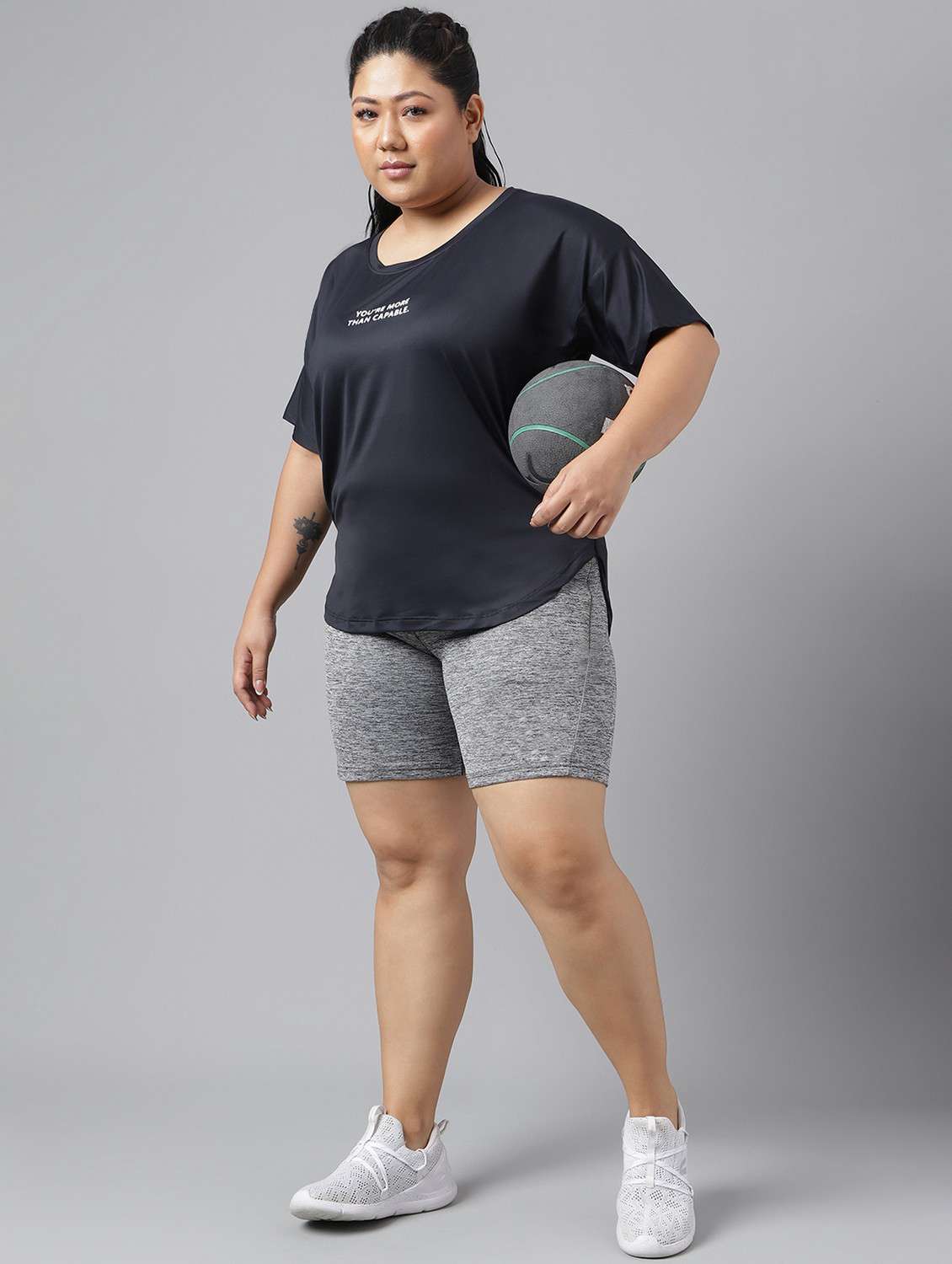women plus size printed dri-fit sports t-shirt - 21762506 -  Standard Image - 4