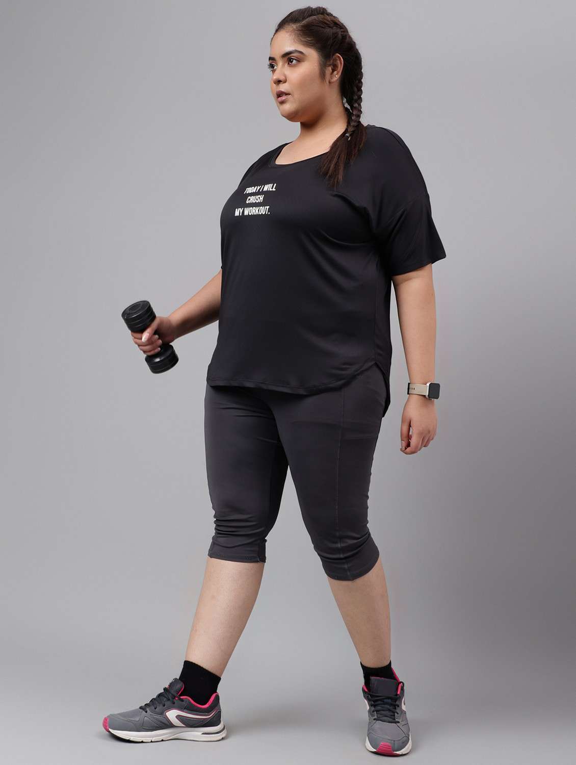 women plus size printed dri-fit sports t-shirt - 21762507 -  Standard Image - 4