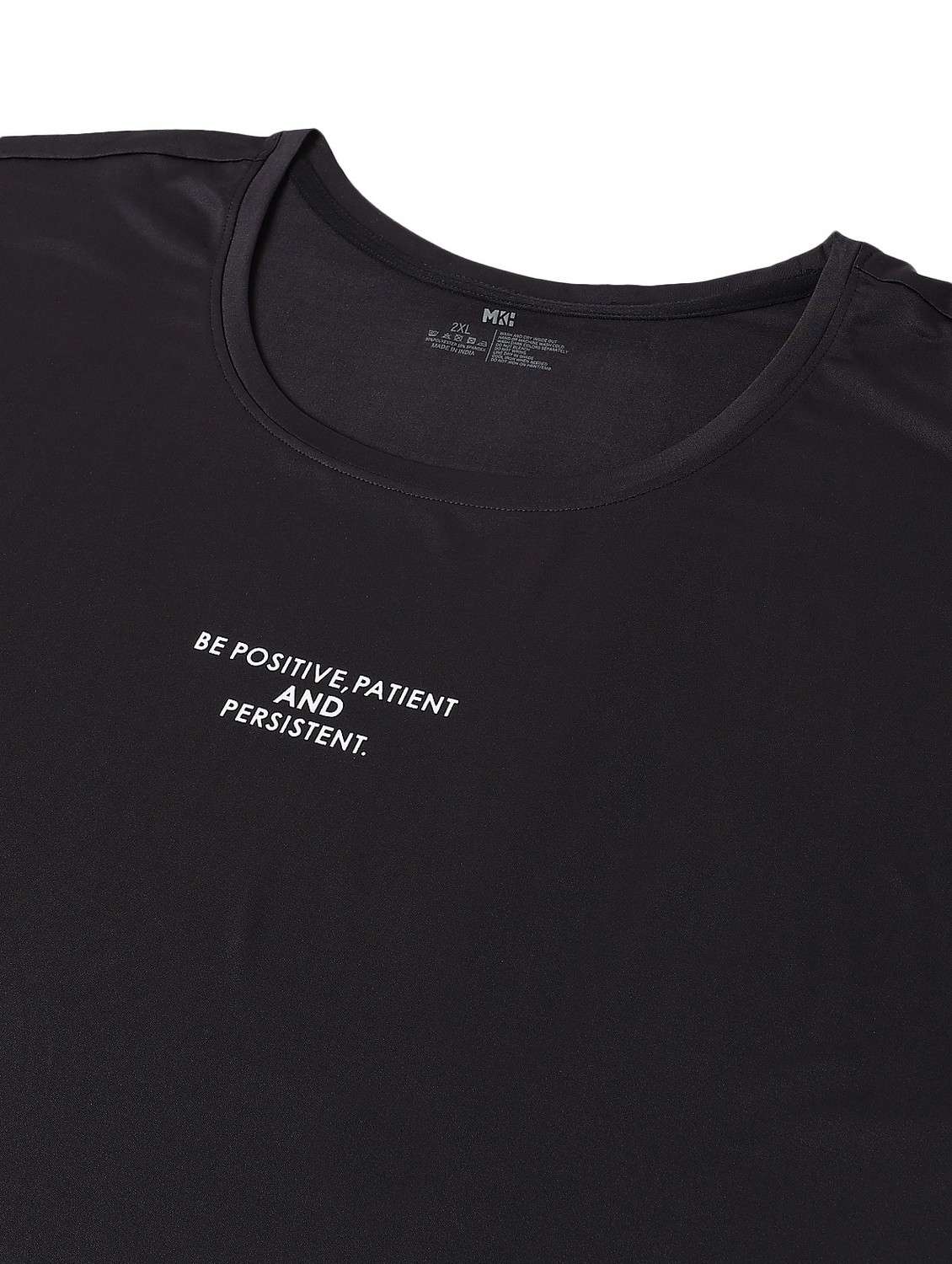 women black typographic round neck t-shirt - 21762508 -  Standard Image - 6