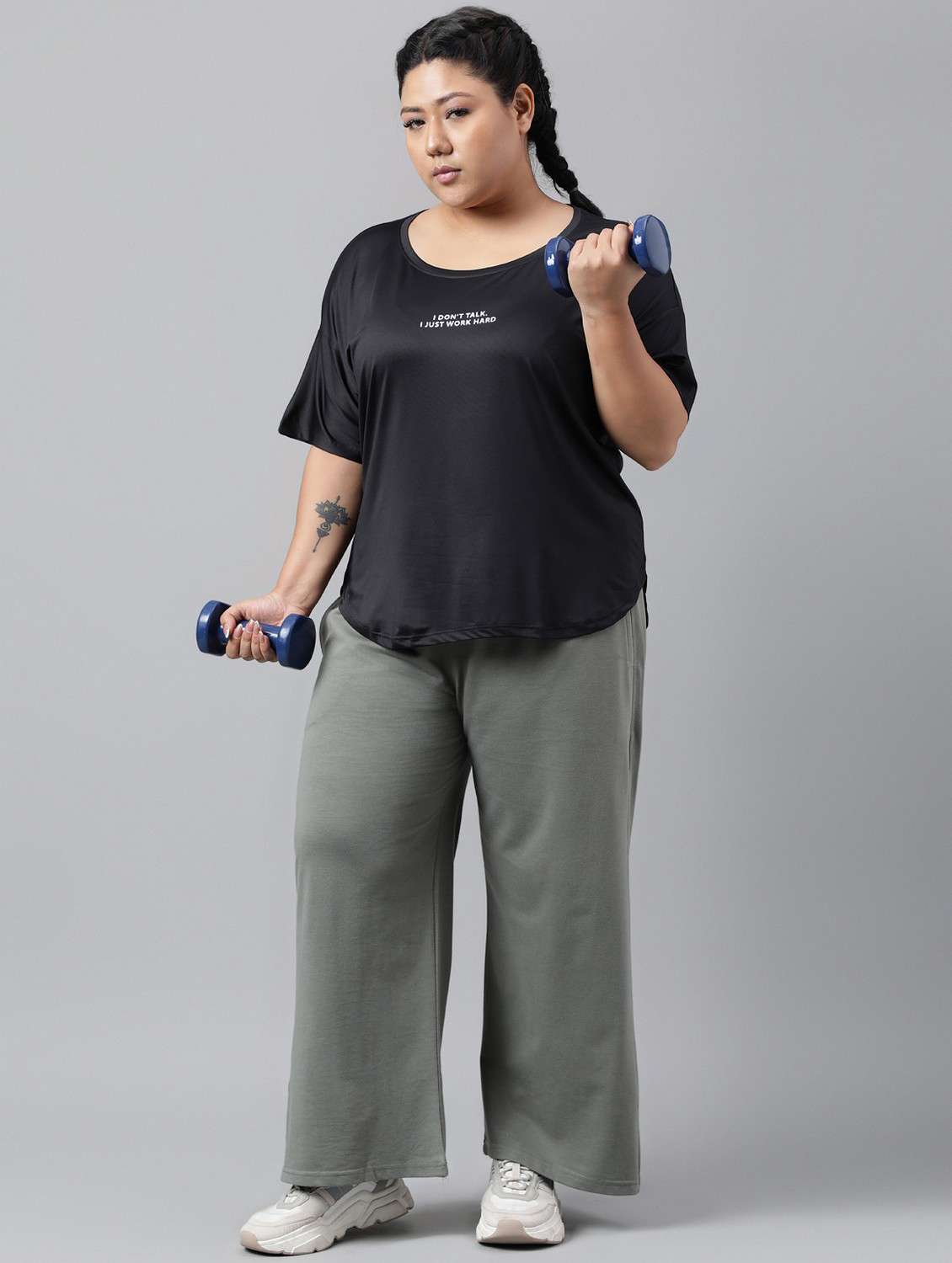 women plus size printed dri-fit sports t-shirt - 21762514 - Standard Image - 4