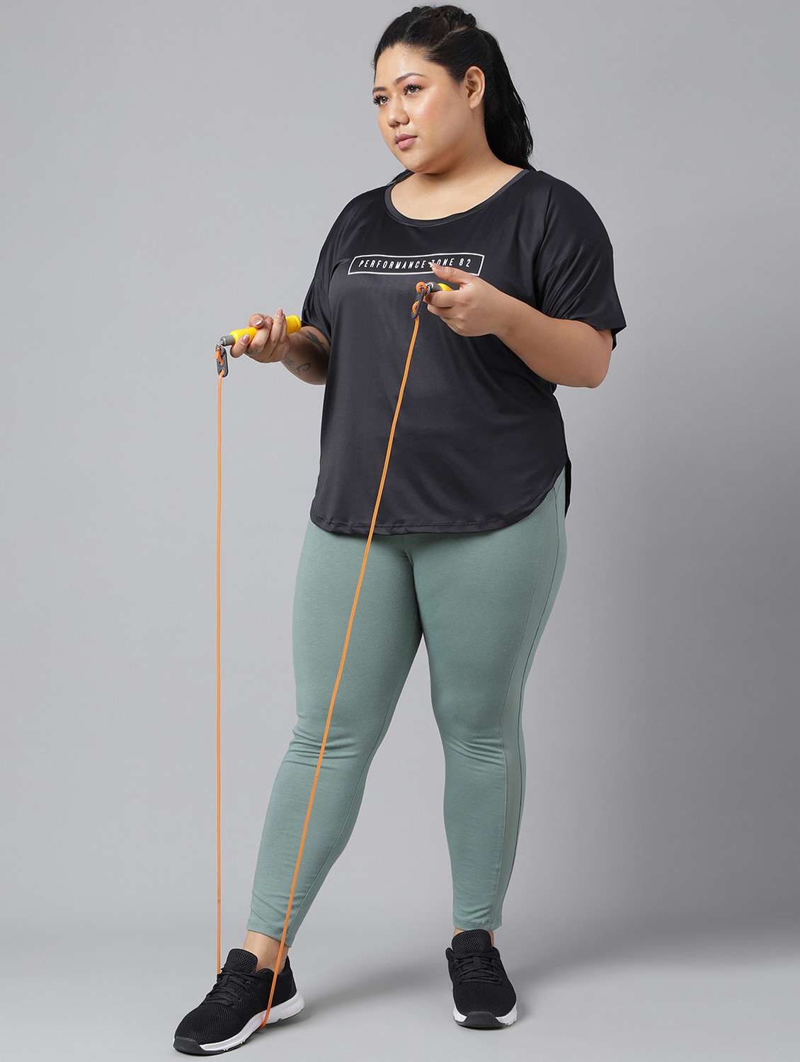 women black typographic round neck t-shirt - 21762520 -  Standard Image - 4