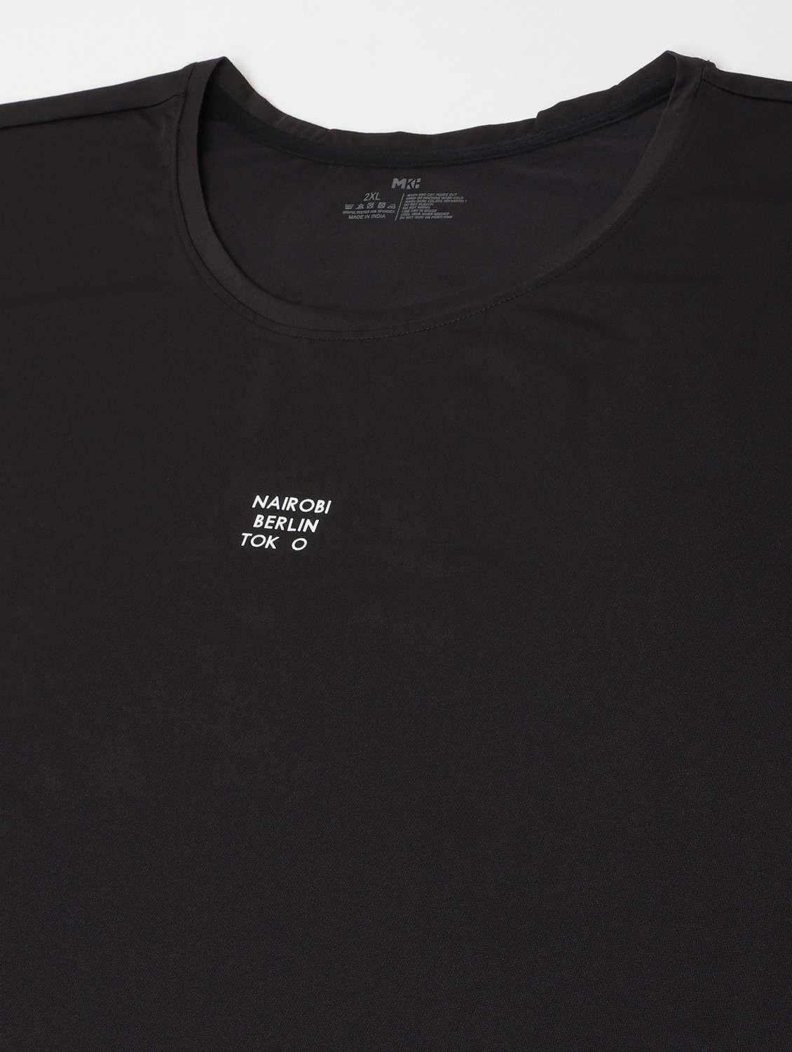 women black typographic round neck t-shirt - 21762524 -  Standard Image - 6