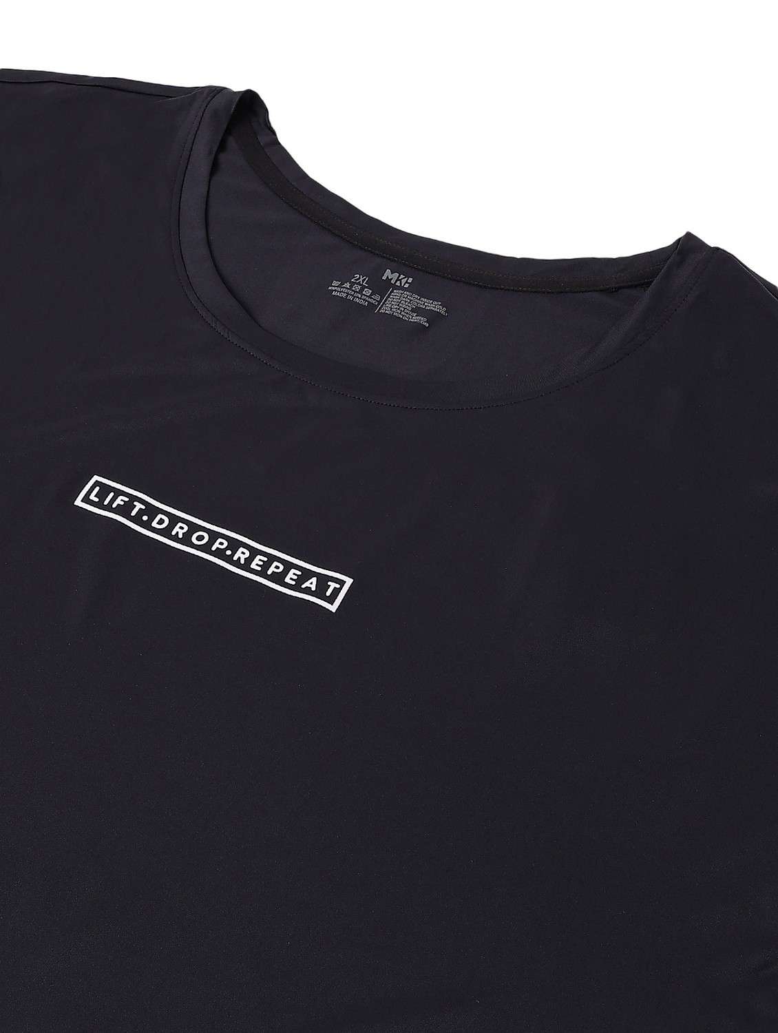 women black typographic round neck t-shirt - 21762526 -  Standard Image - 6