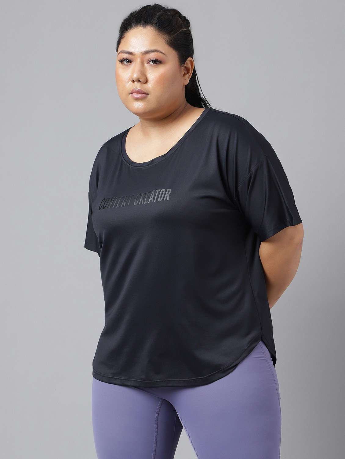 women plus size printed dri-fit sports t-shirt - 21762534 -  Standard Image - 1