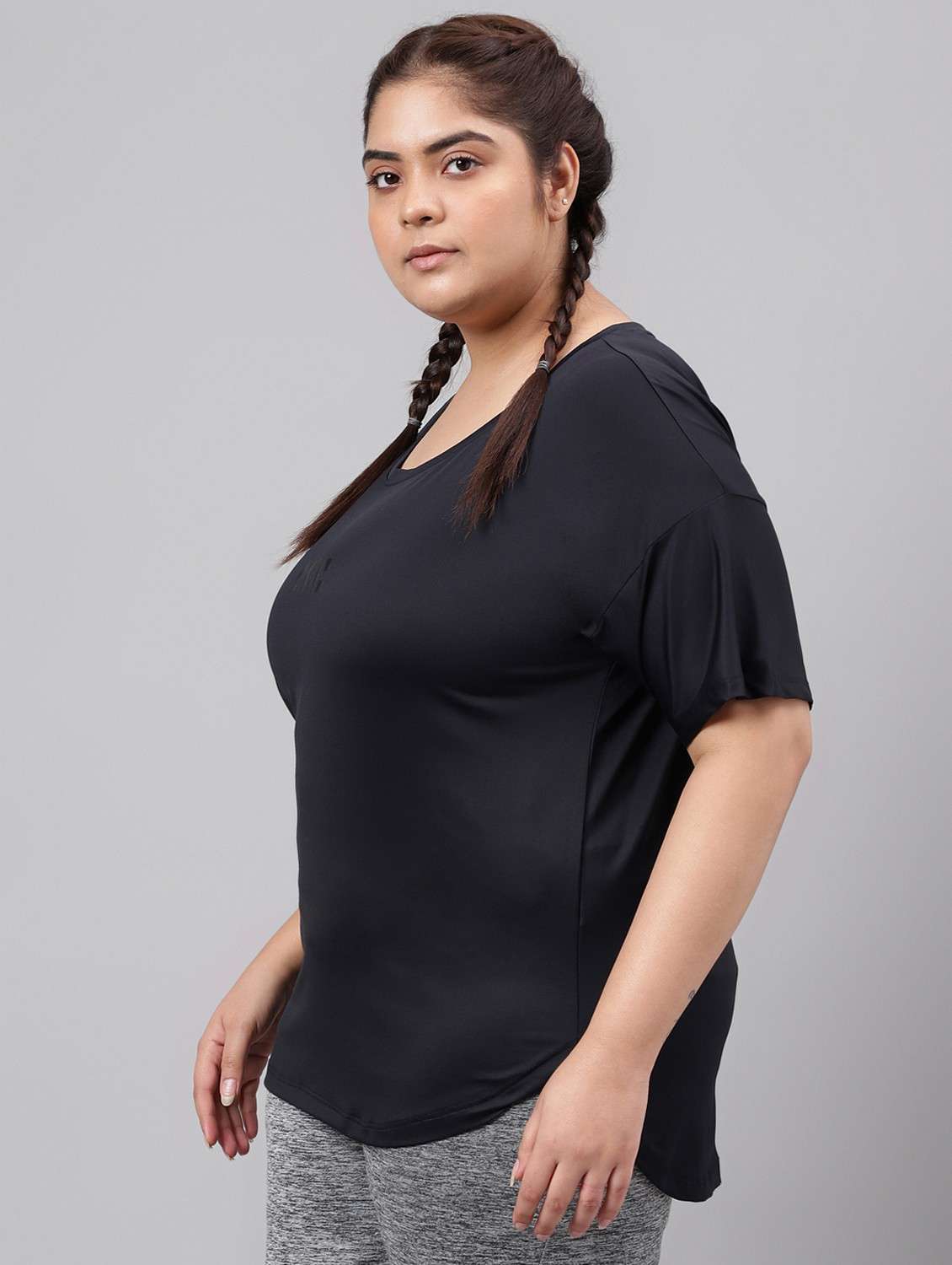 women plus size printed dri-fit sports t-shirt - 21762542 -  Standard Image - 1