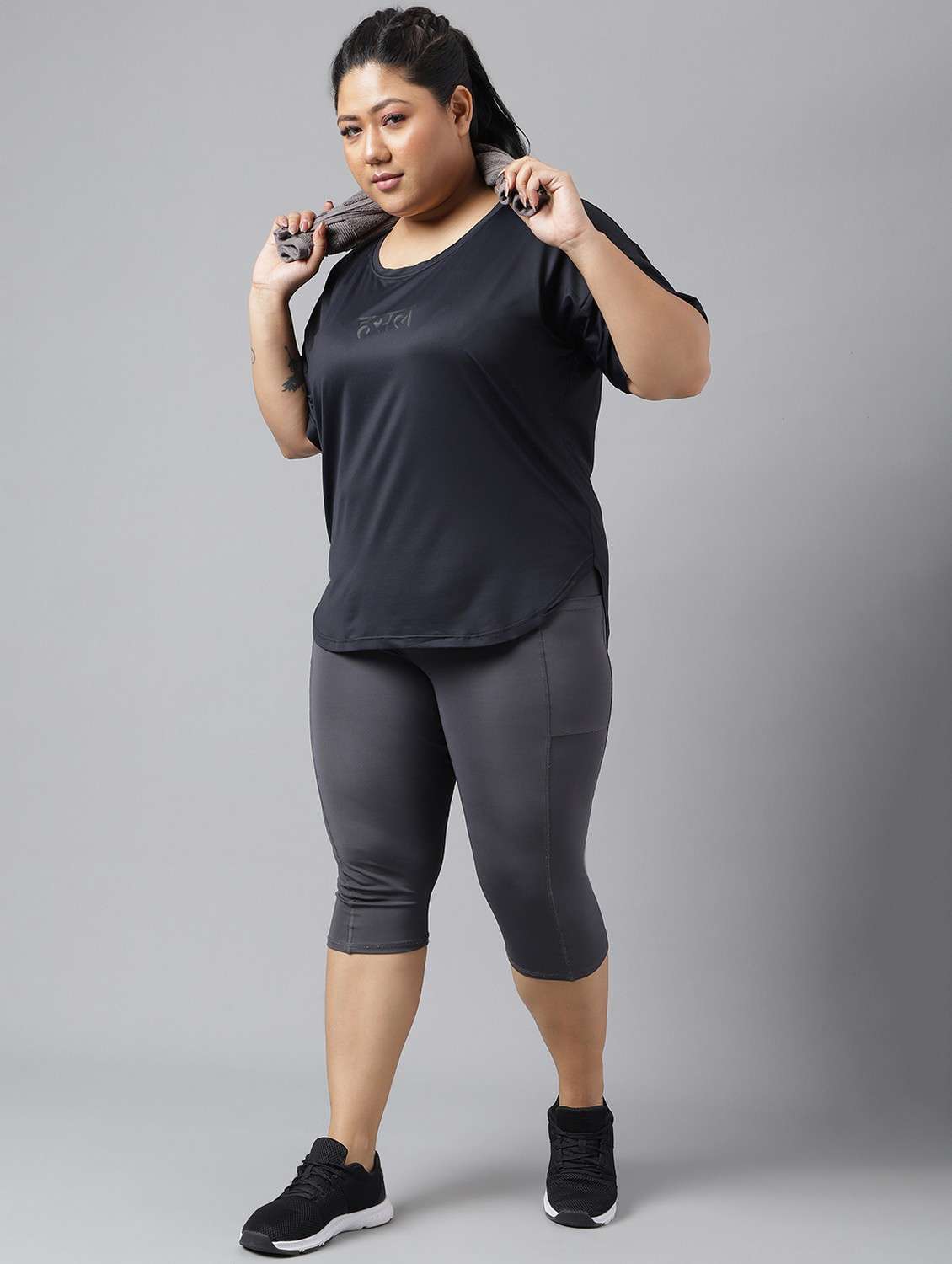 women plus size printed dri-fit sports t-shirt - 21762543 -  Standard Image - 4