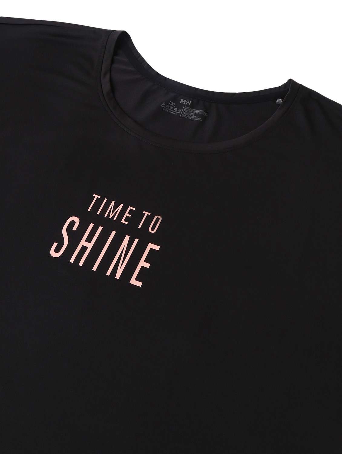 women black typographic round neck t-shirt - 21762546 - Standard Image - 6