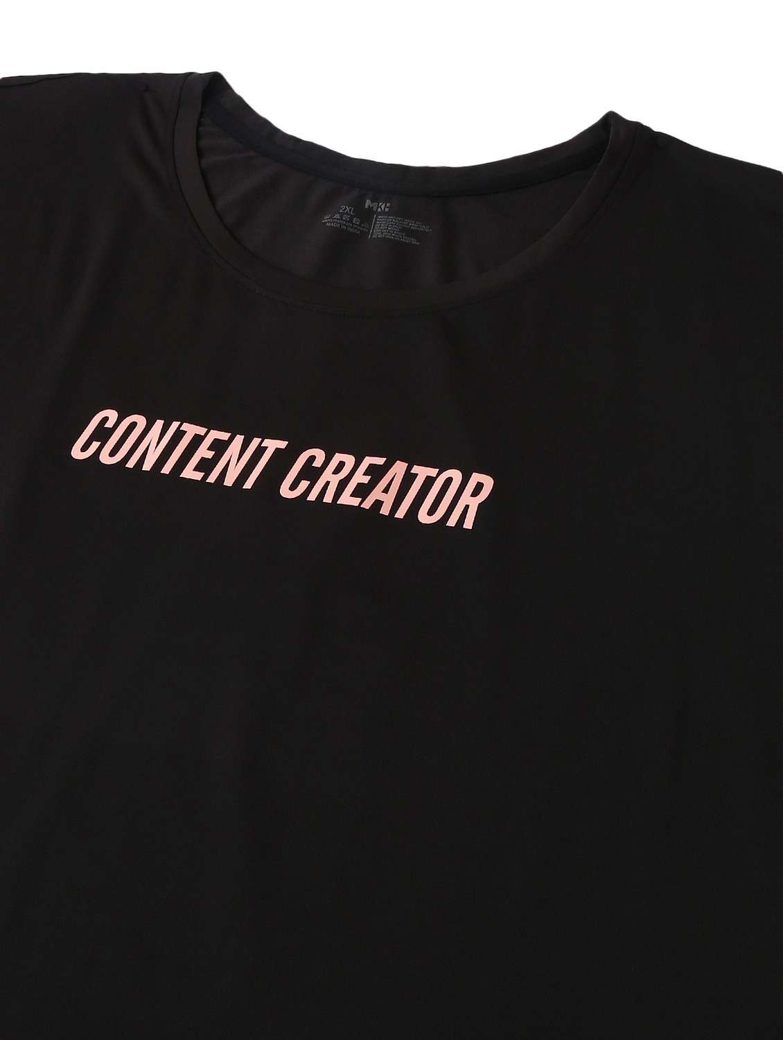 women black typographic round neck t-shirt - 21762551 -  Standard Image - 6