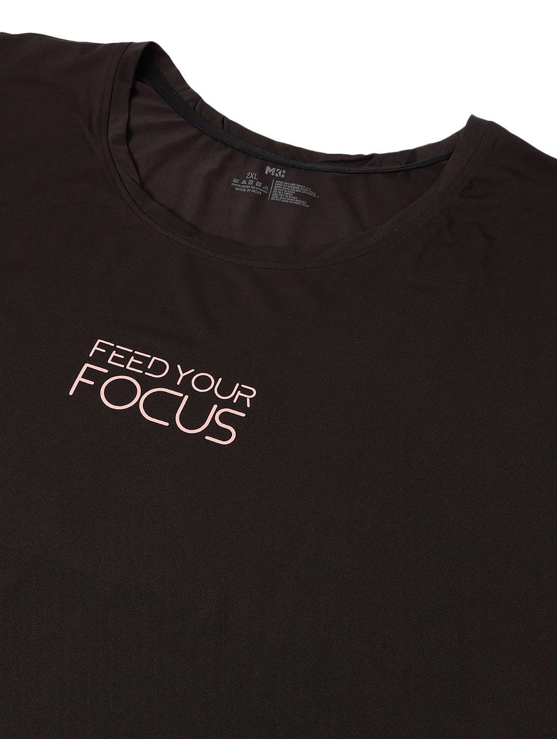 women black typographic round neck t-shirt - 21762552 -  Standard Image - 6