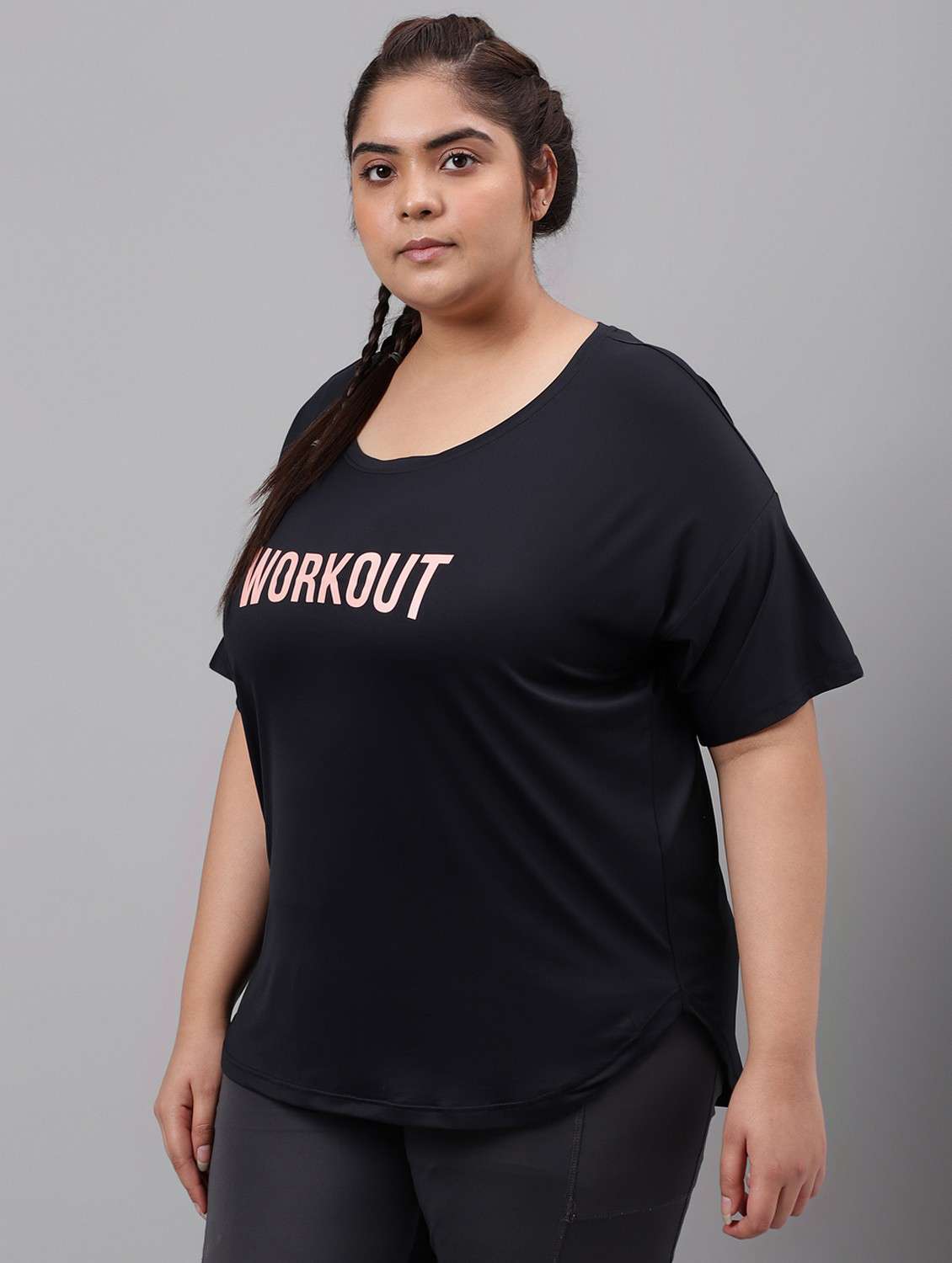 women plus size printed dri-fit sports t-shirt - 21762553 -  Standard Image - 1