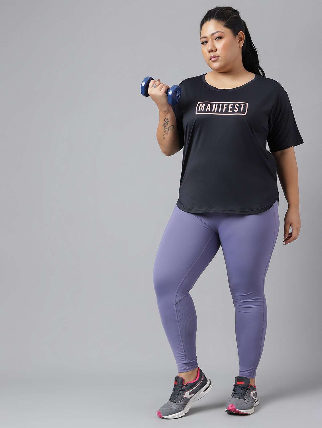 women plus size printed dri-fit sports t-shirt - 21762554 -  Standard Image - 4
