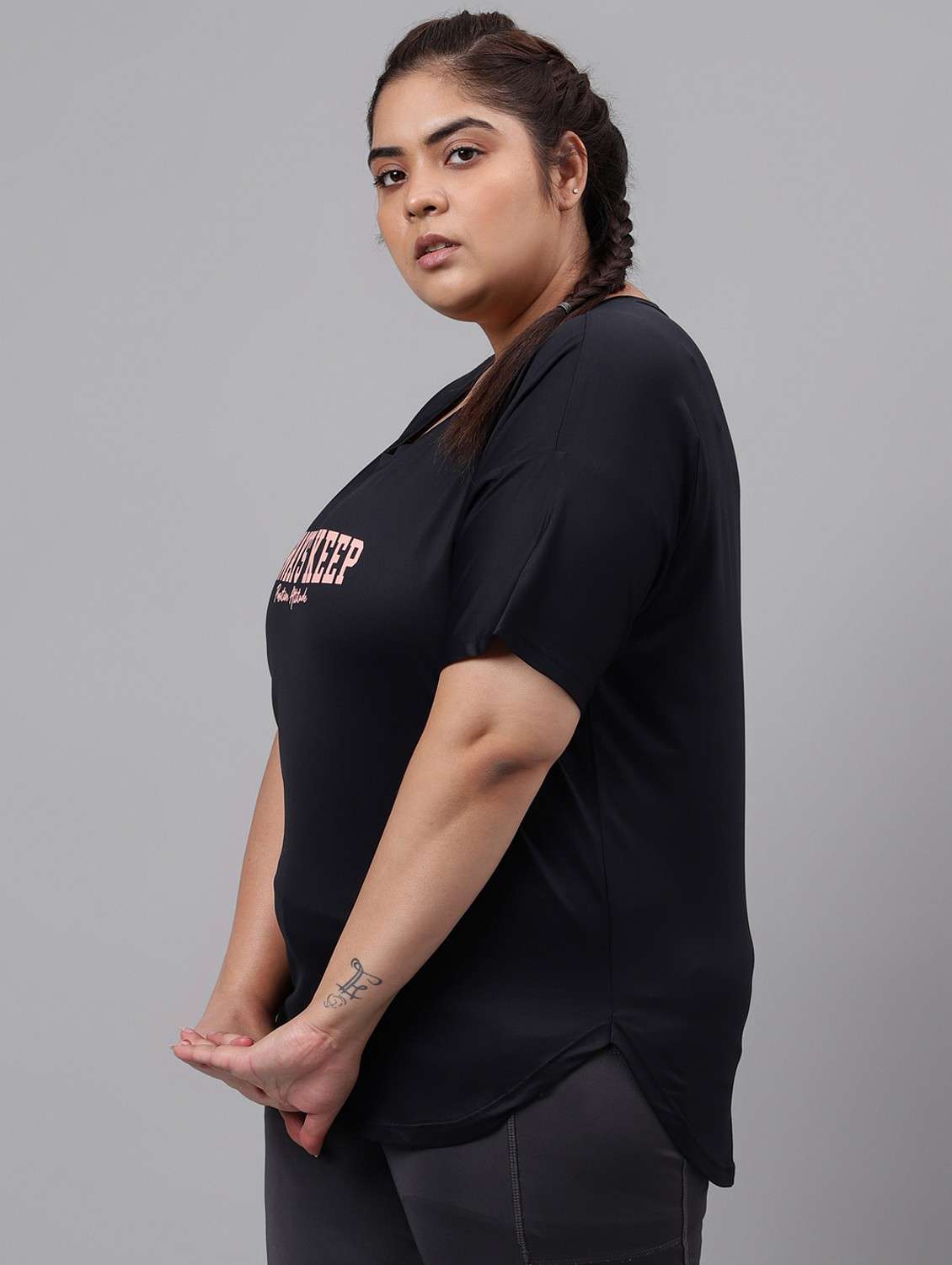 women plus size printed dri-fit sports t-shirt - 21762560 -  Standard Image - 1