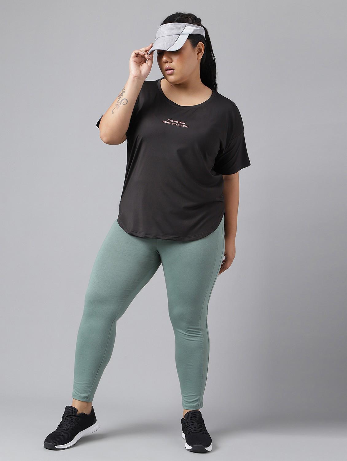 women black typographic round neck t-shirt - 21762561 - Standard Image - 4