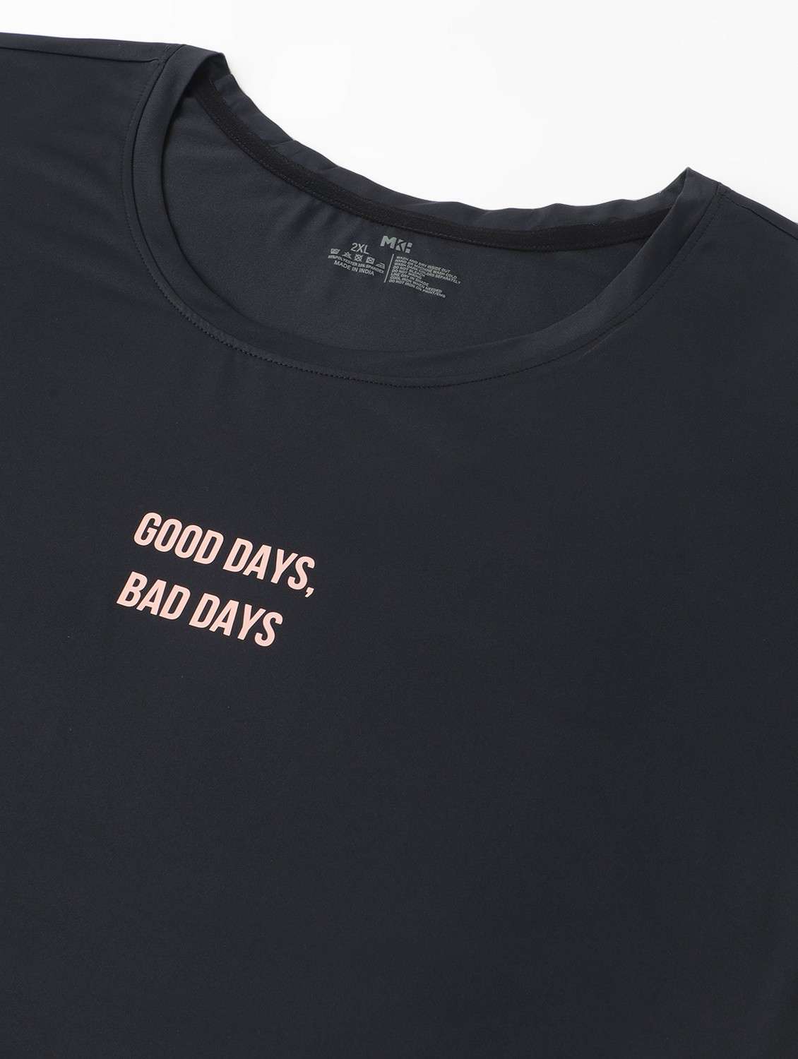 women black typographic round neck t-shirt - 21762563 -  Standard Image - 6