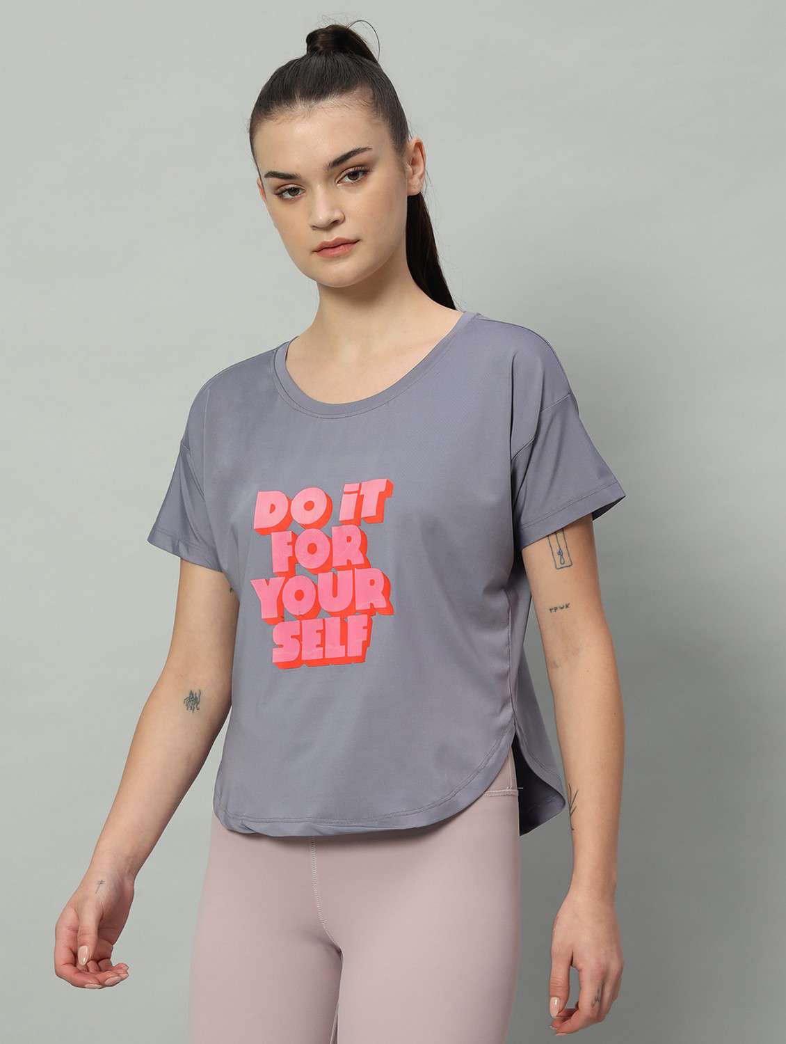 women printed dri-fit sports t-shirt - 21762569 -  Standard Image - 1