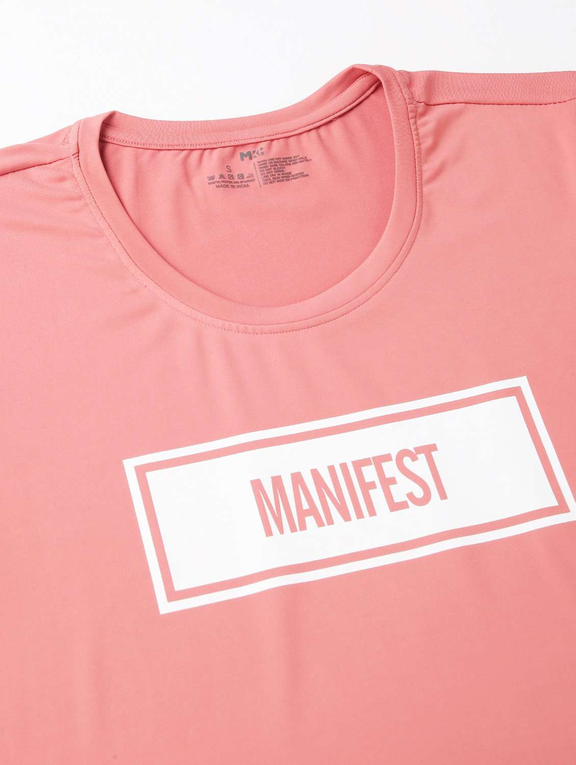 women pink typographic round neck t-shirt - 21762591 -  Standard Image - 6