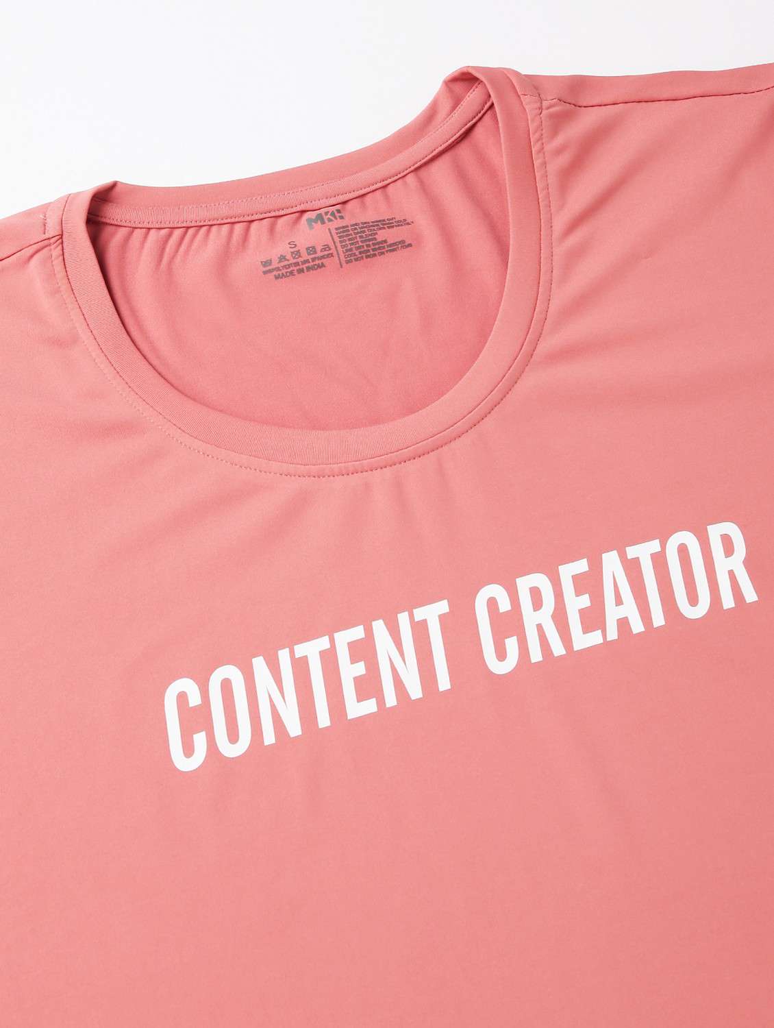 women pink typographic round neck t-shirt - 21762592 -  Standard Image - 6