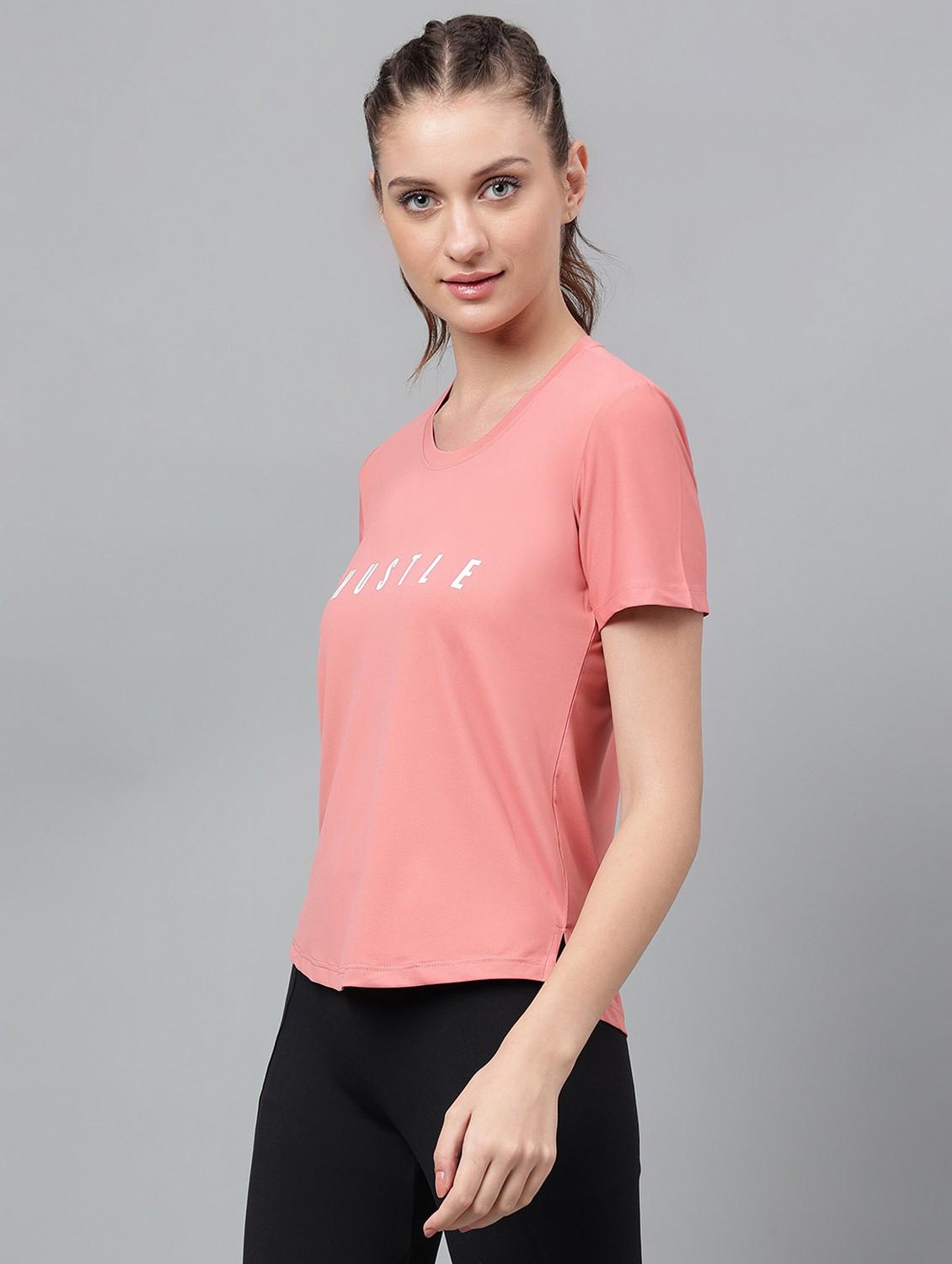 women printed dri-fit high low sports t-shirt - 21762595 -  Standard Image - 1