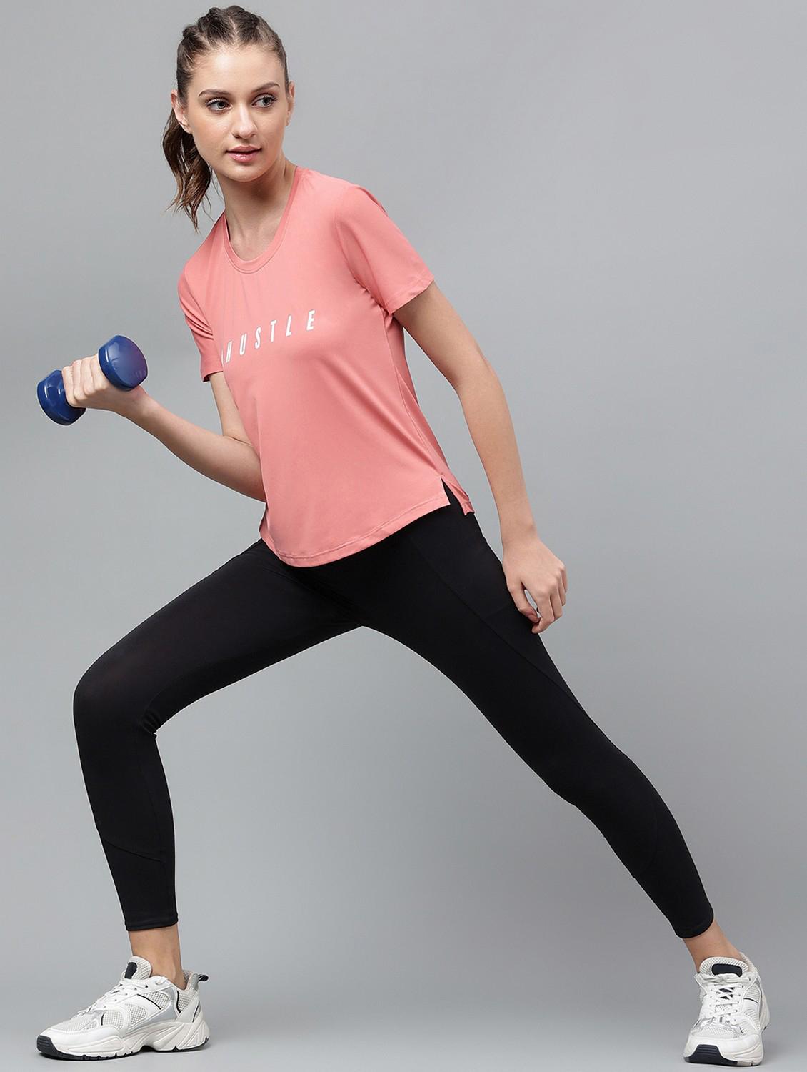 women printed dri-fit high low sports t-shirt - 21762595 - Standard Image - 4