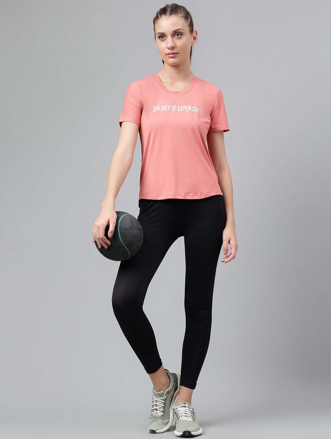 women printed dri-fit high low sports t-shirt - 21762597 -  Standard Image - 4