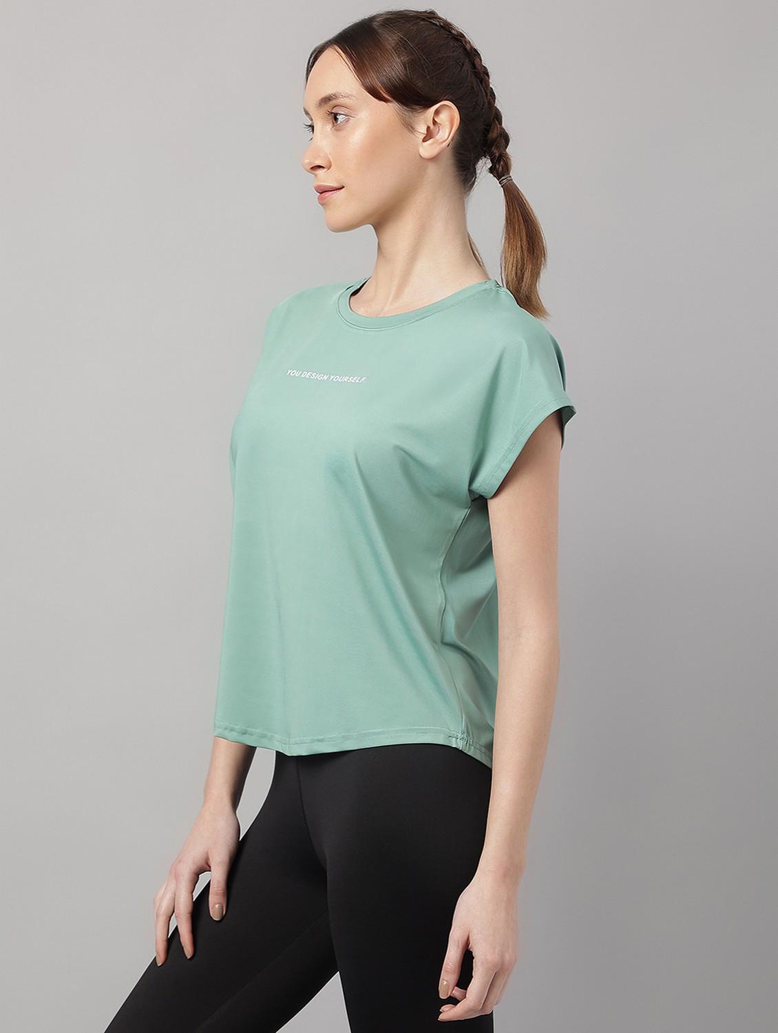 women printed dri-fit sports t-shirt - 21762610 - Standard Image - 1