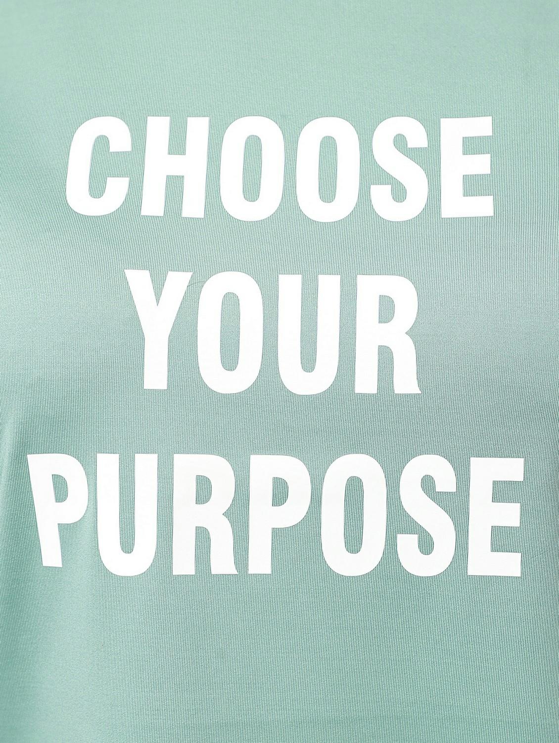 women green typographic round neck t-shirt - 21762619 - Standard Image - 6