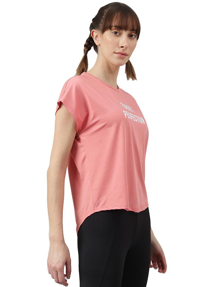 women printed round neck dri-fit t-shirt - 21762658 -  Standard Image - 1