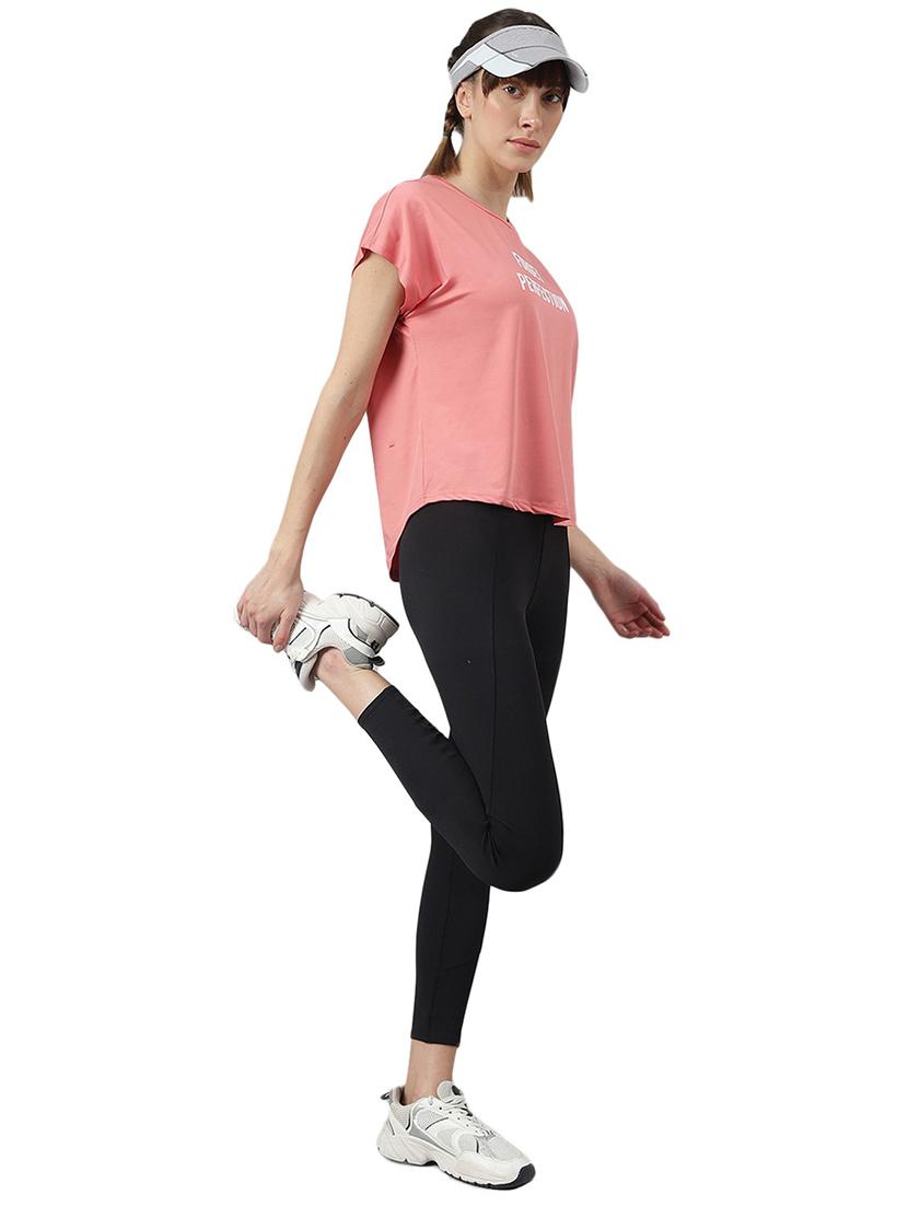 women printed round neck dri-fit t-shirt - 21762658 - Standard Image - 4