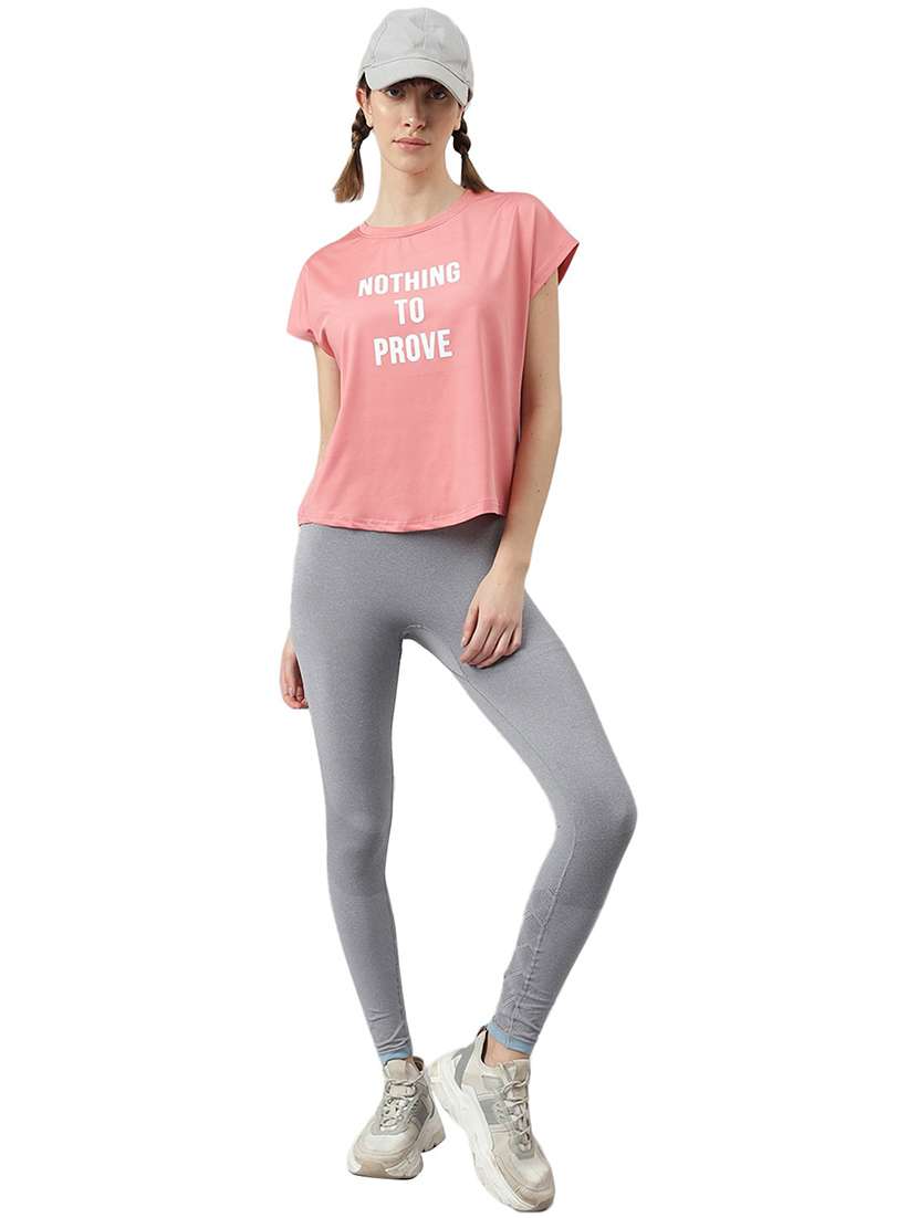 women chest print short sleeve t-shirt - 21762660 -  Standard Image - 4