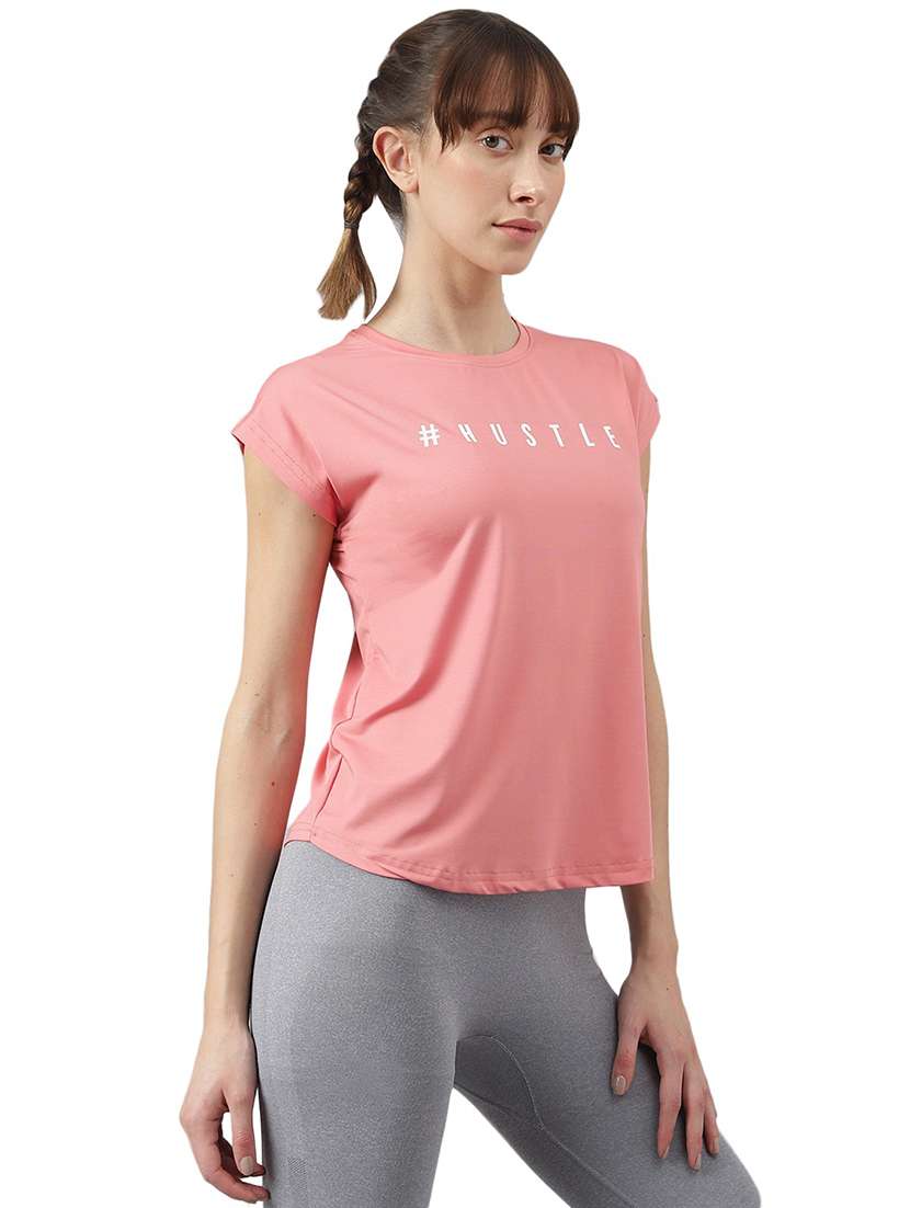 women chest print short sleeve t-shirt - 21762661 -  Standard Image - 1