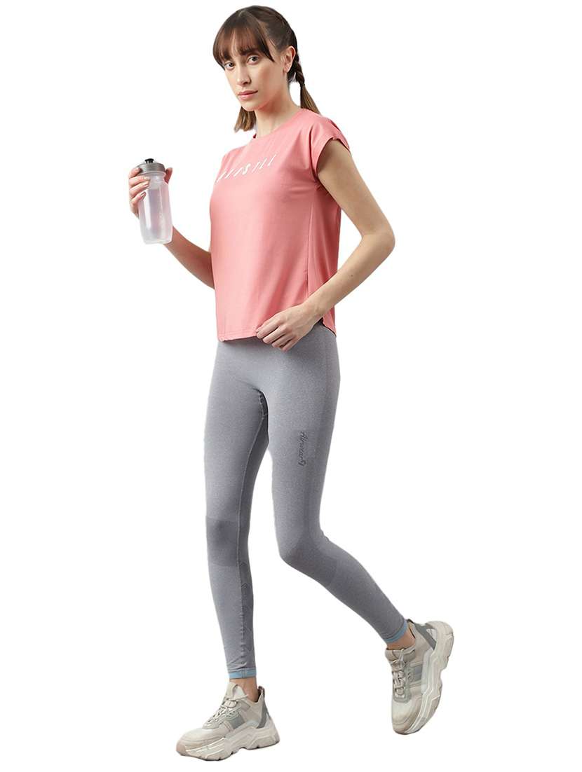 women chest print short sleeve t-shirt - 21762661 -  Standard Image - 4