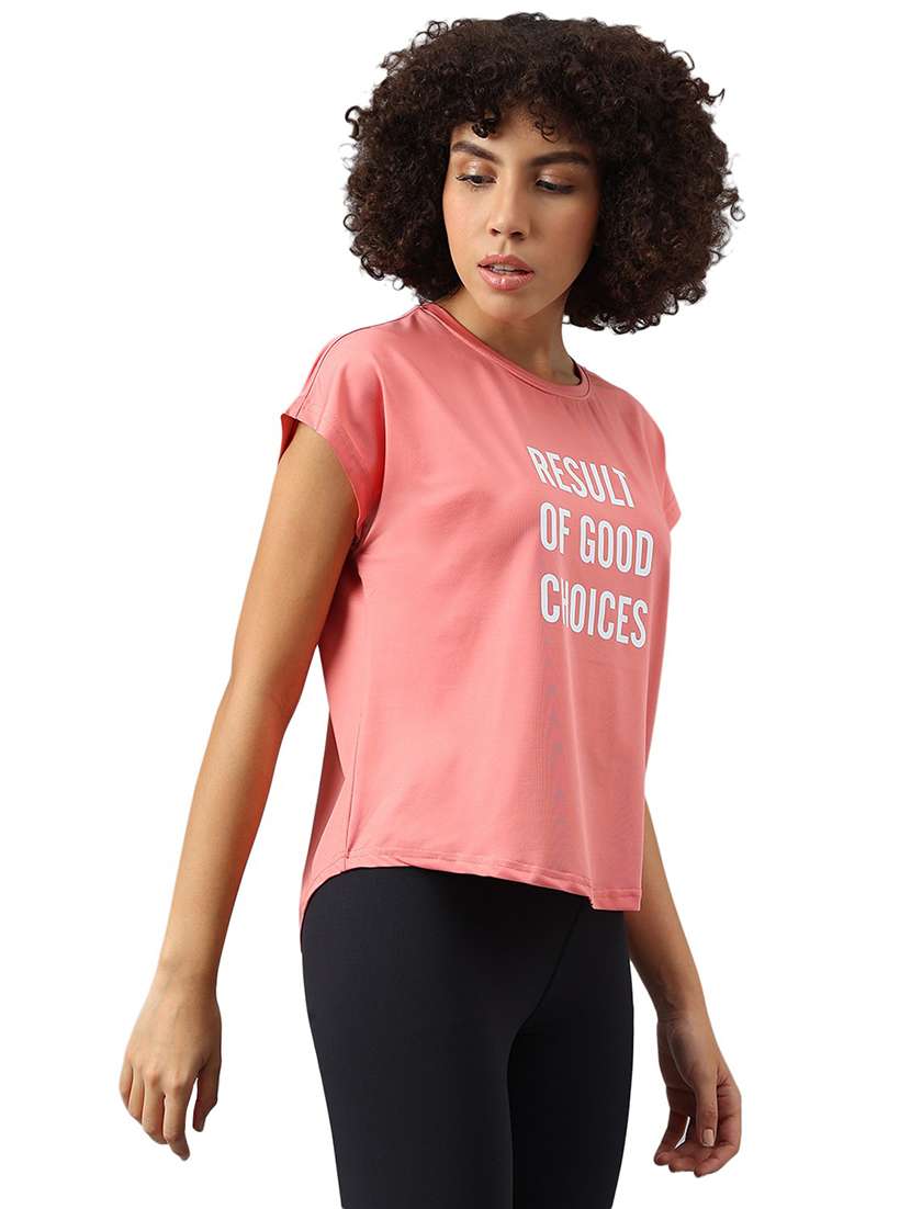 women chest print short sleeve t-shirt - 21762662 -  Standard Image - 1