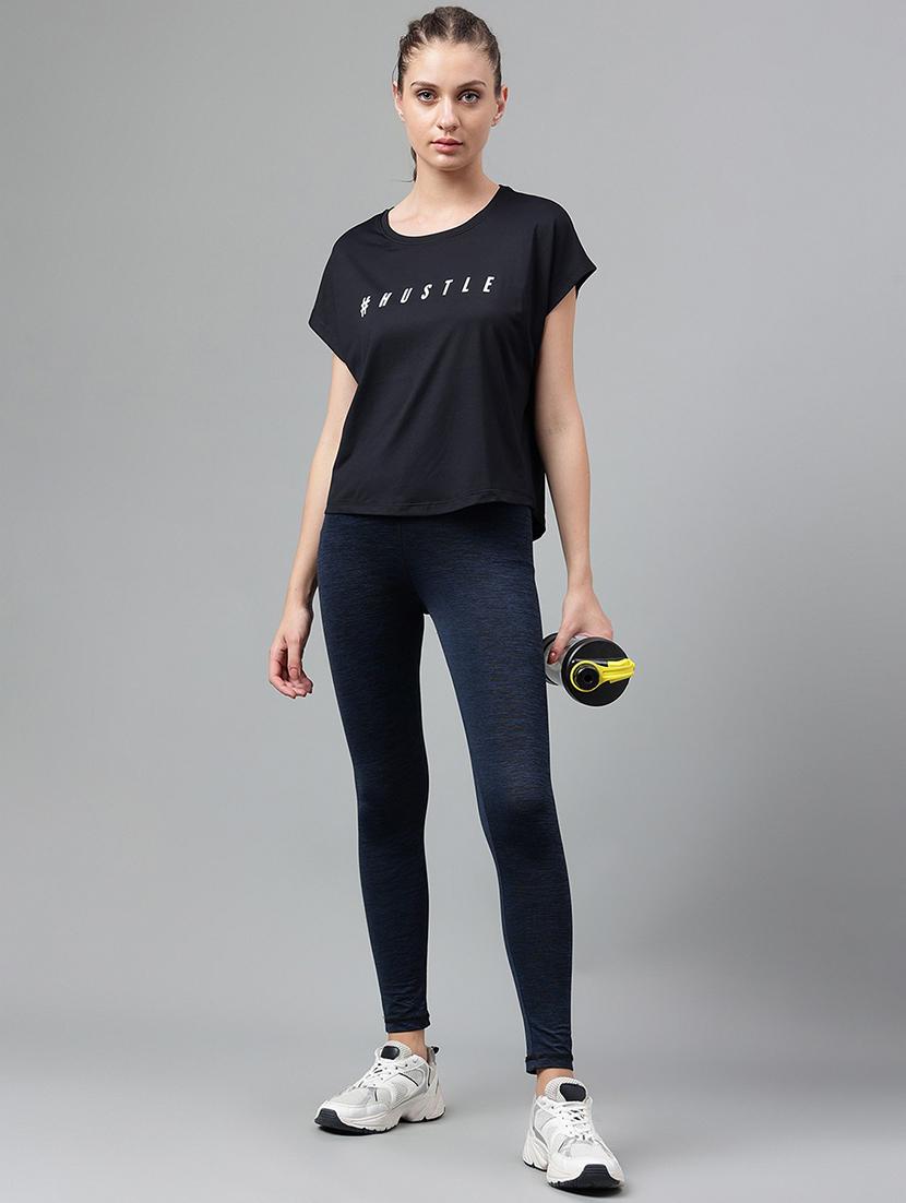 women printed round neck dri-fit sports t-shirt - 21762681 - Standard Image - 4