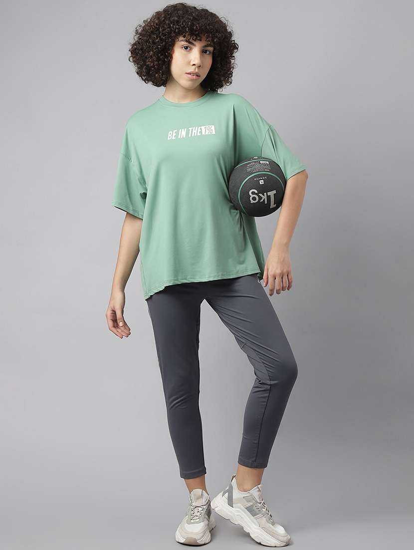 women printed oversized dri-fit sports t-shirt - 21762682 - Standard Image - 4