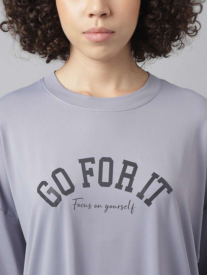 women printed round neck dri-fit t-shirt - 21762686 -  Standard Image - 6