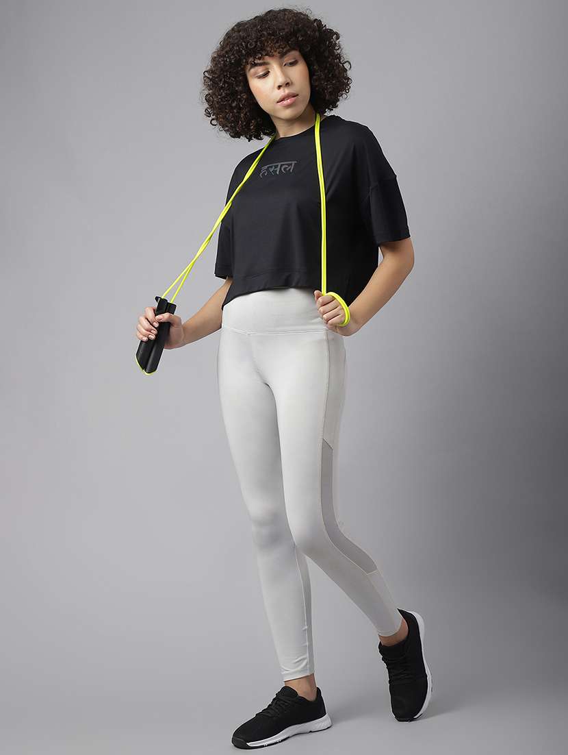 women printed dri-fit crop sports t-shirt - 21762692 -  Standard Image - 4
