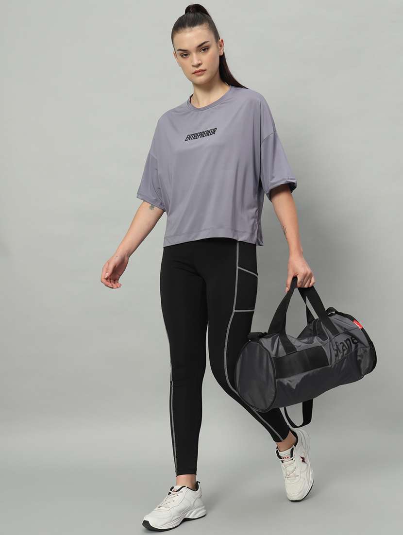 women printed dri-fit boxy sports t-shirt - 21762696 -  Standard Image - 4