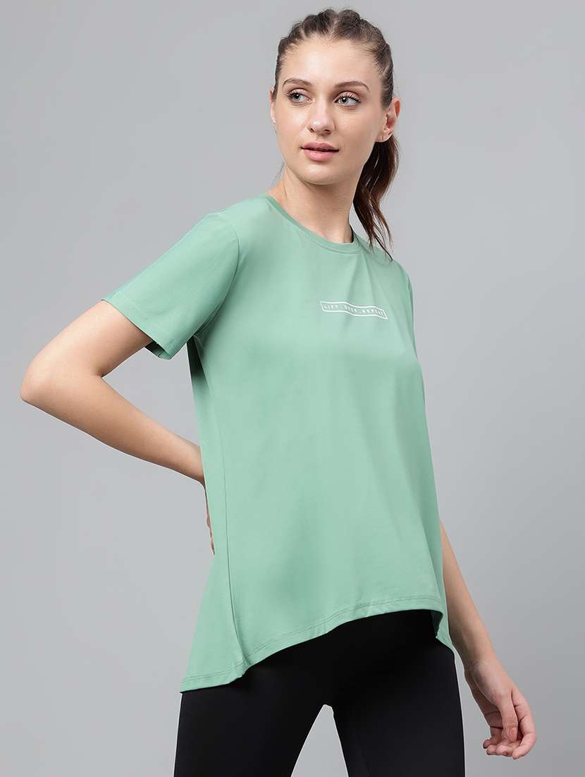 Women Printed Dri-fit Sports T-shirt - 21762735 -  Standard Image - 1