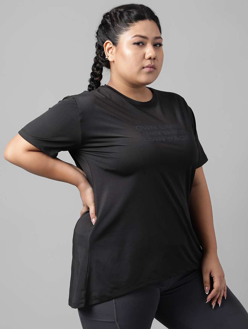 women plus size printed dri-fit sports t-shirt - 21762774 -  Standard Image - 1
