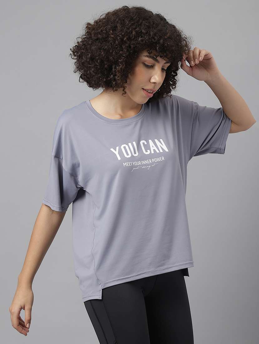 women printed dri-fit sports t-shirt - 21762795 -  Standard Image - 1